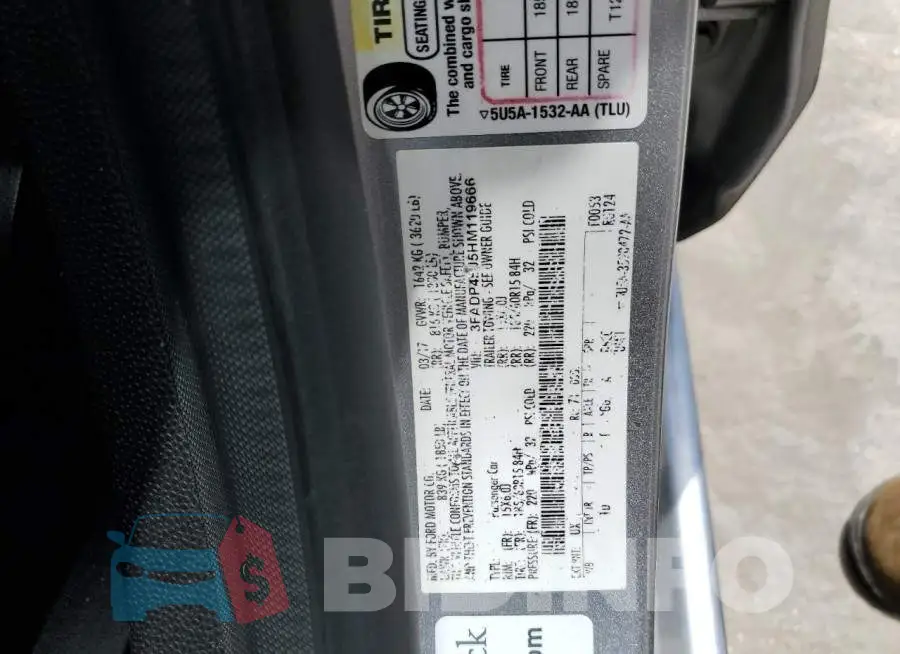 3FADP4EJ5HM119666 Photo# 12