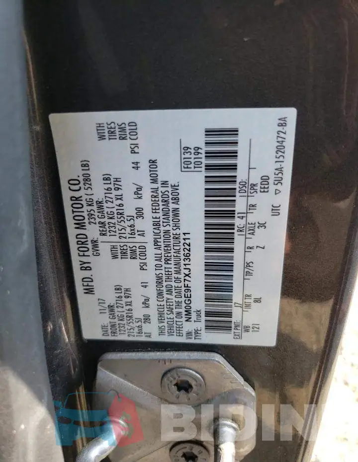 NM0GE9F7XJ1362211 Photo# 12