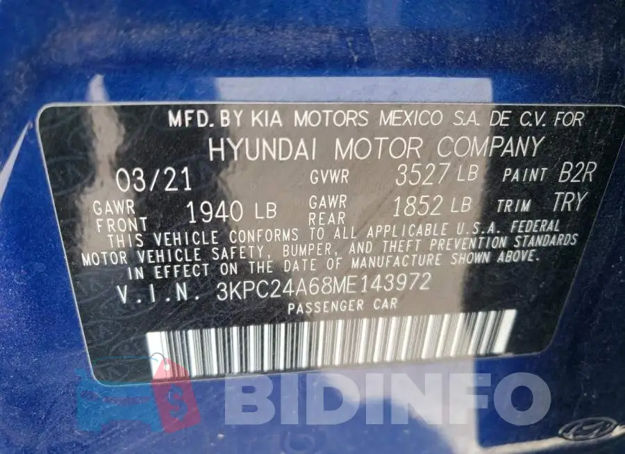 3KPC24A68ME143972 Photo# 12