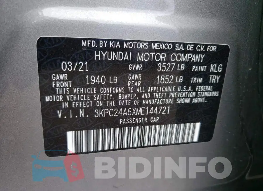 3KPC24A6XME144721 Photo# 12