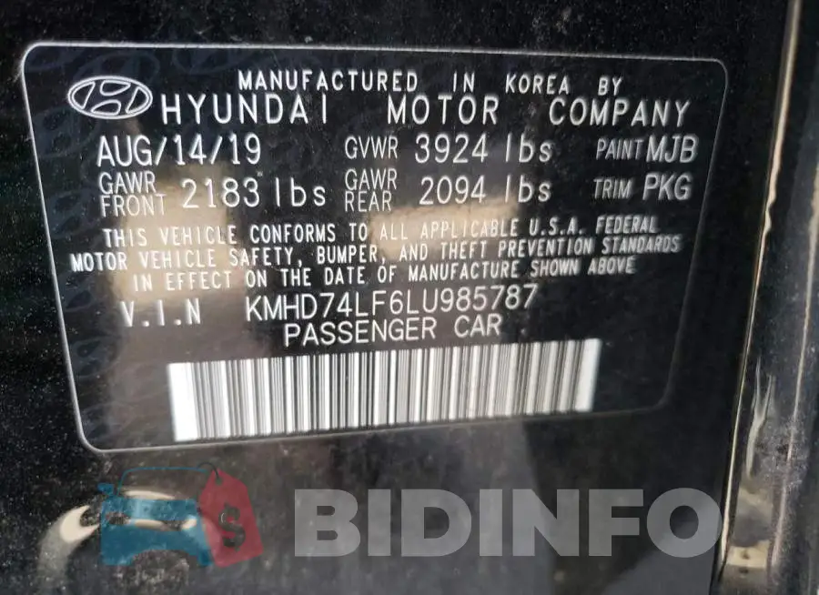 KMHD74LF6LU985787 Photo# 12