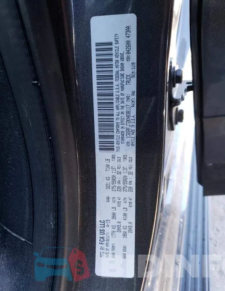 1C6SRFJT2KN838117 Photo# 12