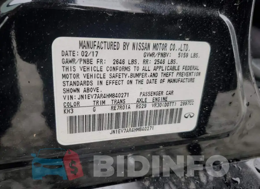 JN1EV7AR4HM840271 Photo# 13