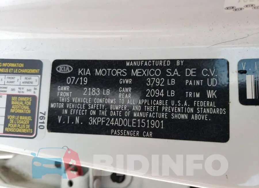 3KPF24AD0LE151901 Photo# 13