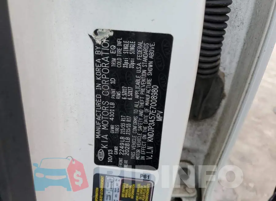 KNDJP3A57E7008980 Photo# 13
