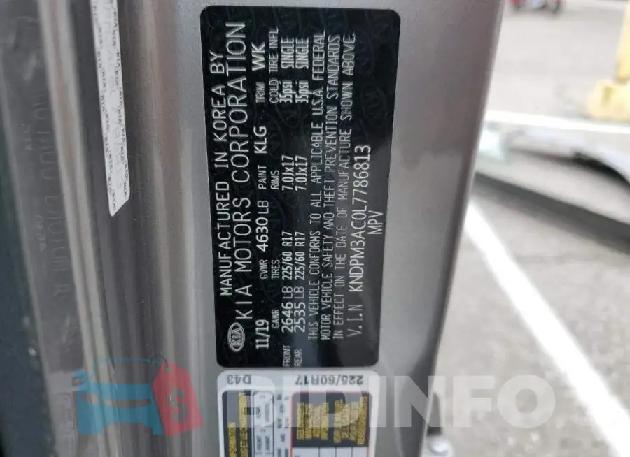KNDPM3AC0L7786813 Photo# 14