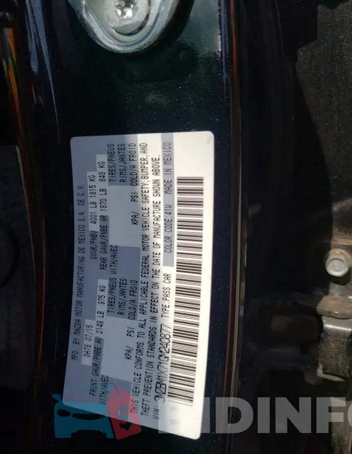3MZBM1X71GM240877 Photo# 13
