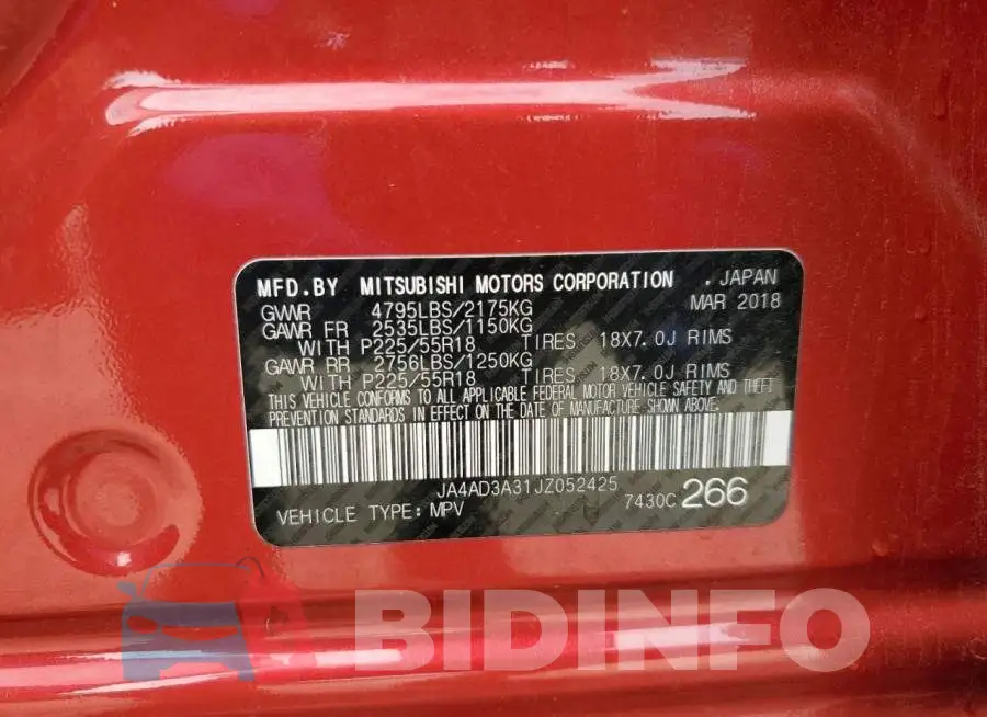 JA4AD3A31JZ052425 Photo# 14