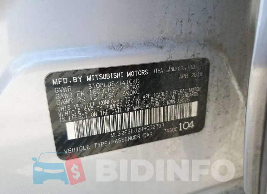 ML32F3FJ2HH002793 Photo# 12