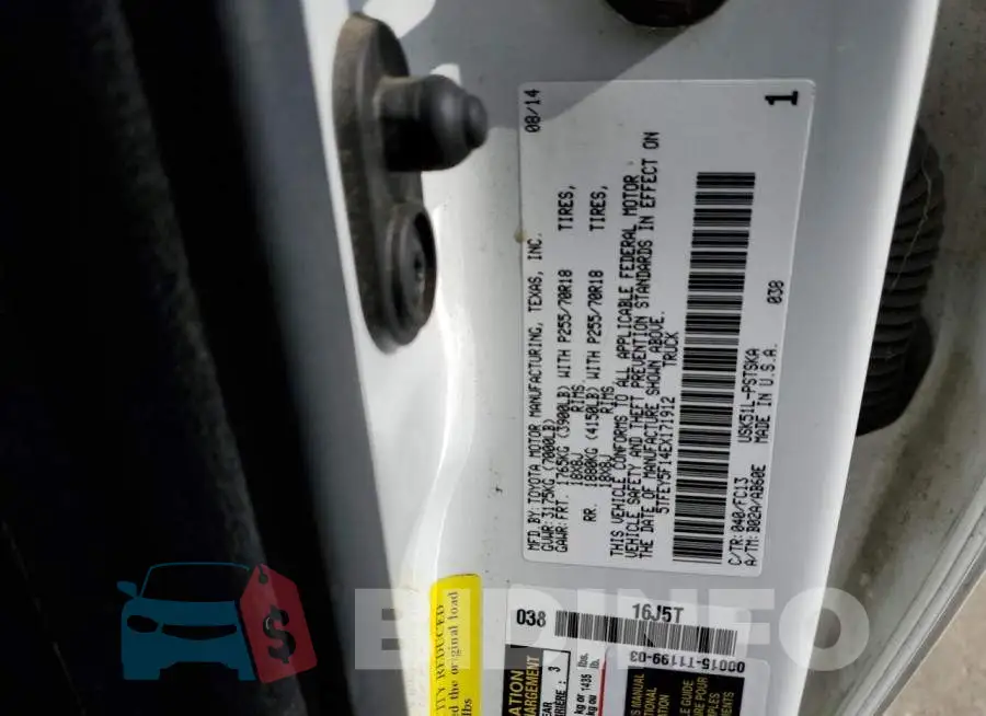 5TFEY5F14EX171912 Photo# 12