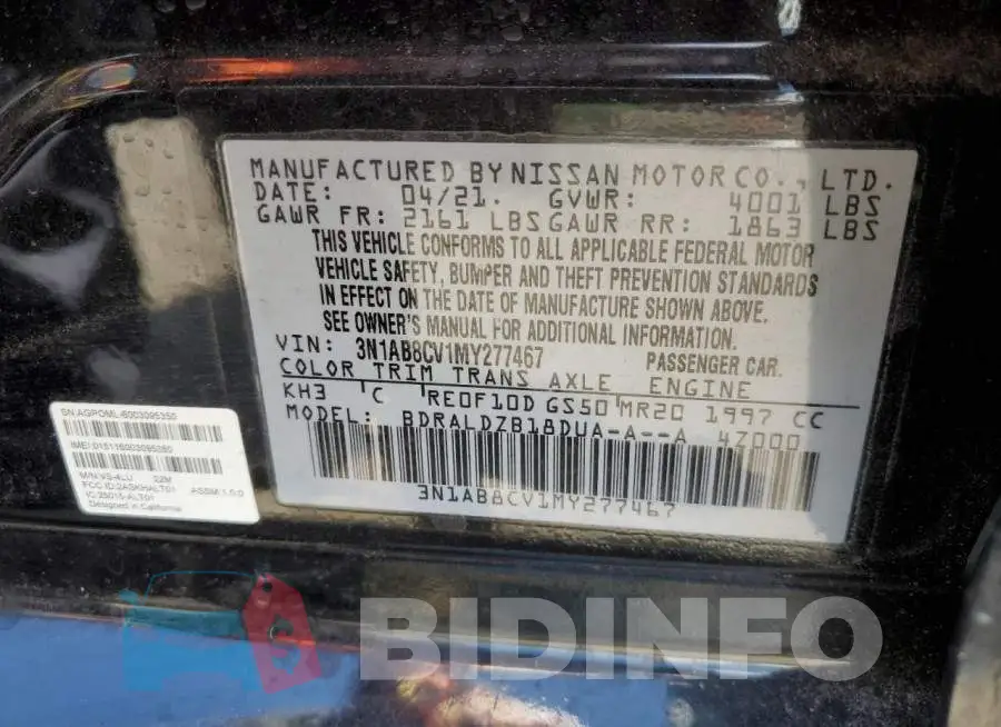 3N1AB8CV1MY277467 Photo# 12