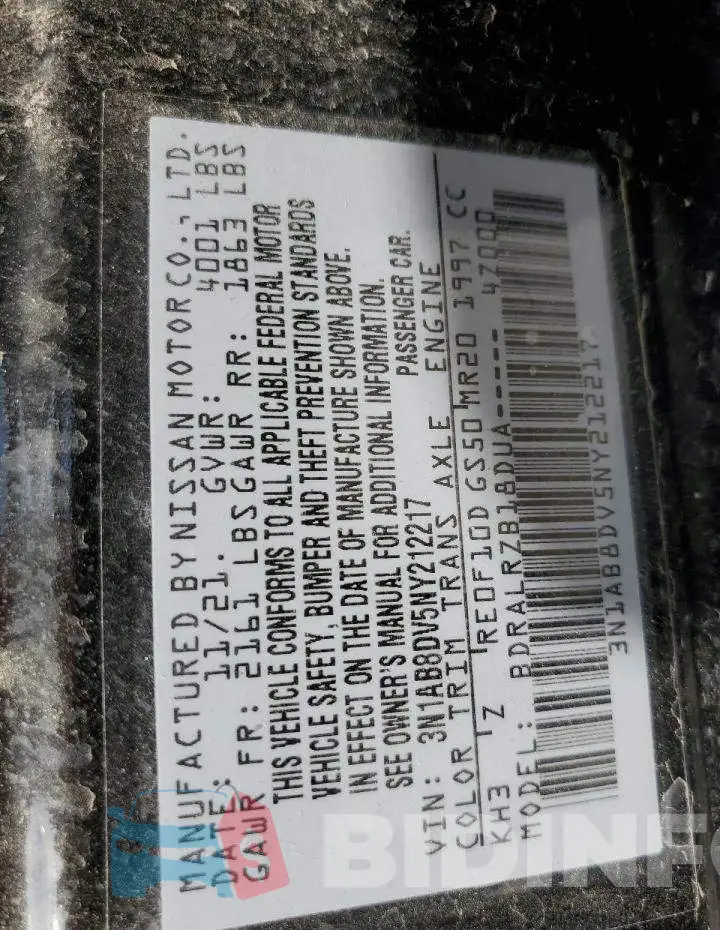 3N1AB8DV5NY212217 Photo# 10