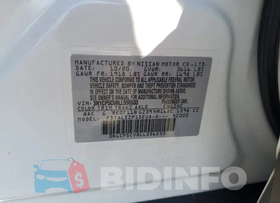 3N1CP5CV8LL556533 Photo# 12