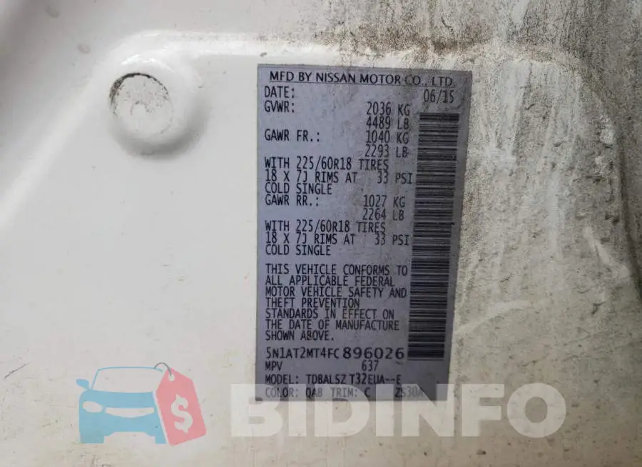 5N1AT2MT4FC896026 Photo# 13