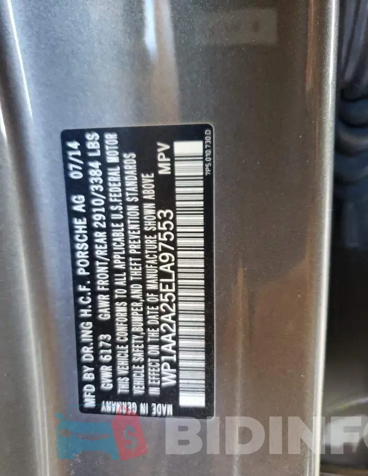 WP1AA2A25ELA97553 Photo# 13