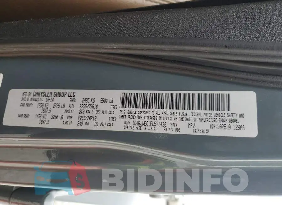 1C4BJWEG1FL572426 Photo# 13