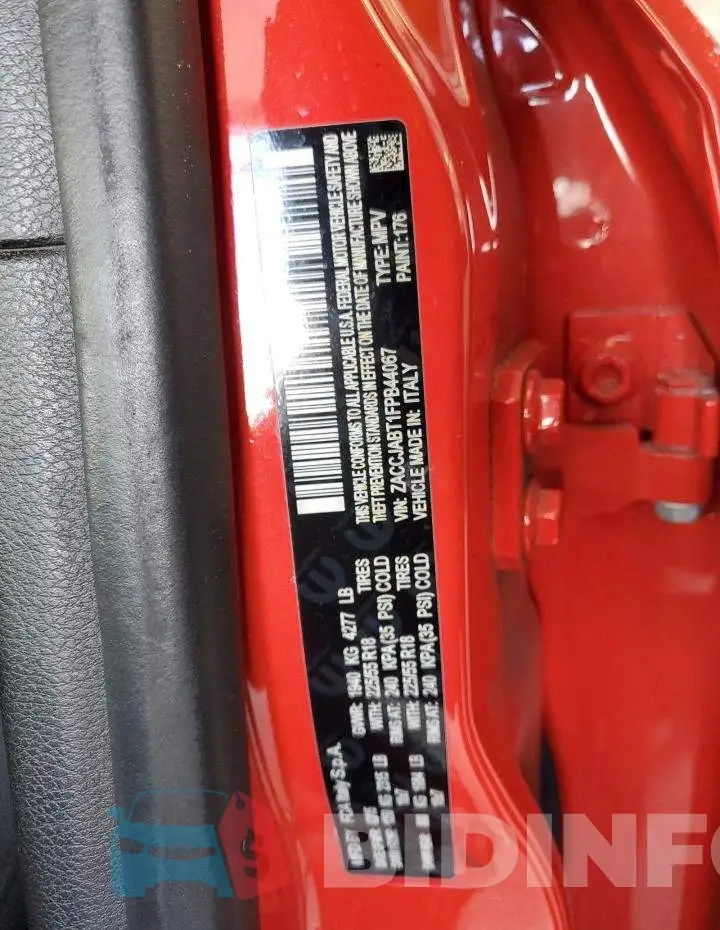 ZACCJABT1FPB44067 Photo# 13