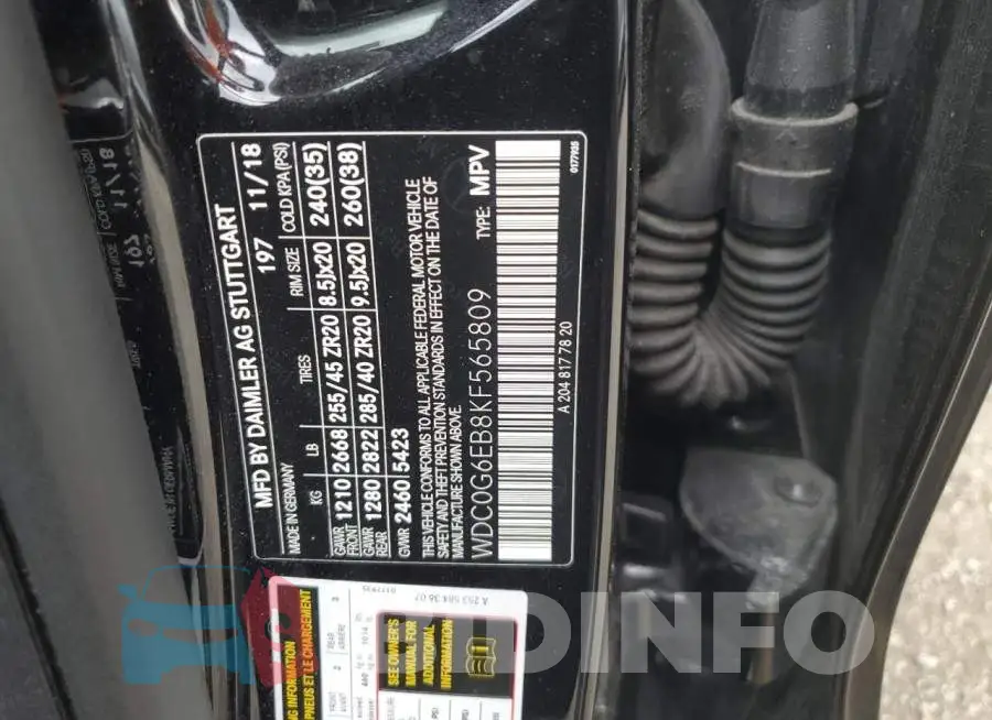 WDC0G6EB8KF565809 Photo# 12