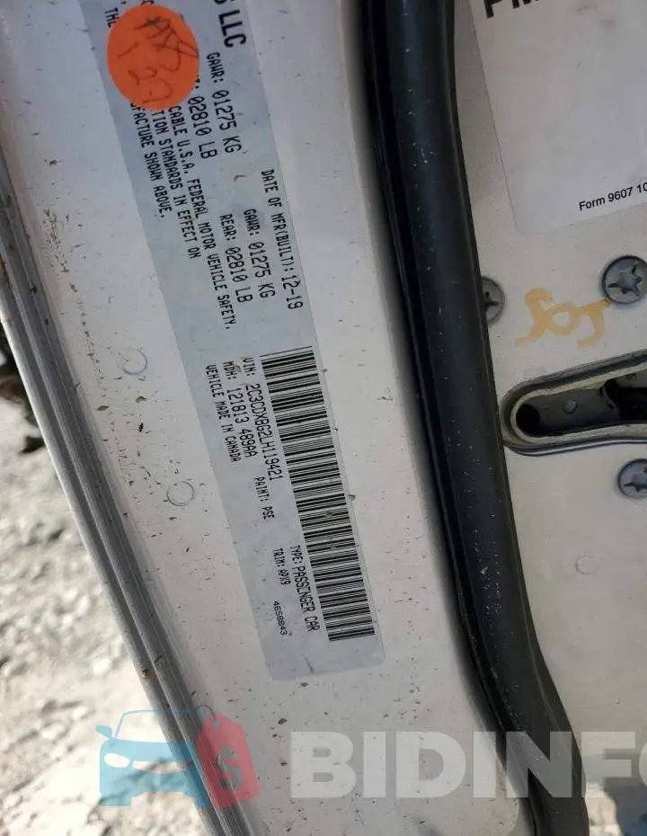 2C3CDXBG2LH119421 Photo# 12