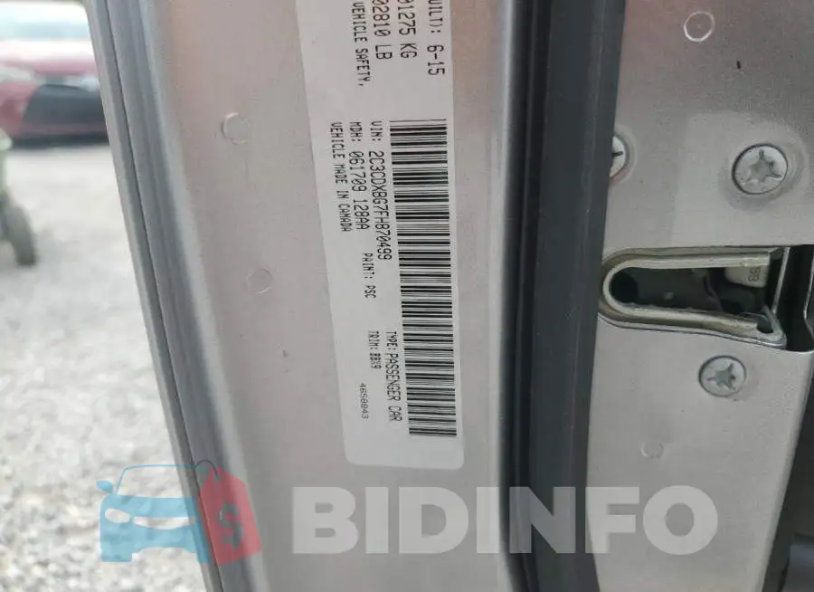 2C3CDXBG7FH870499 Photo# 12