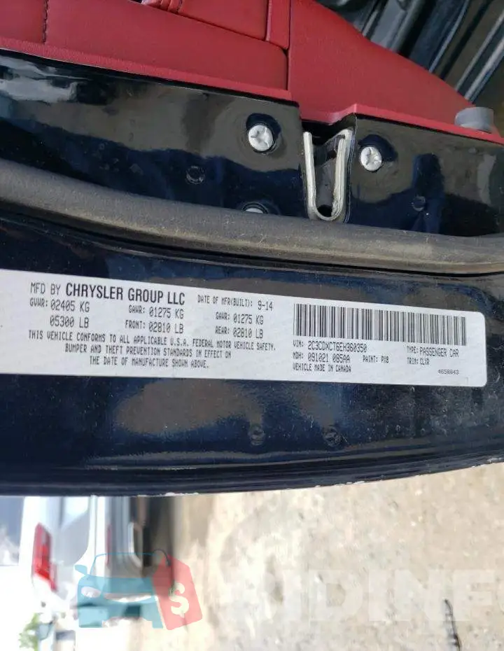 2C3CDXCT6EH360350 Photo# 13