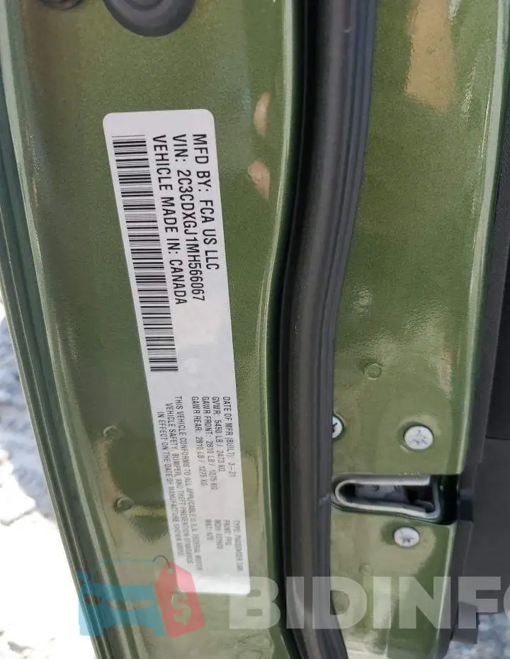 2C3CDXGJ1MH566067 Photo# 12