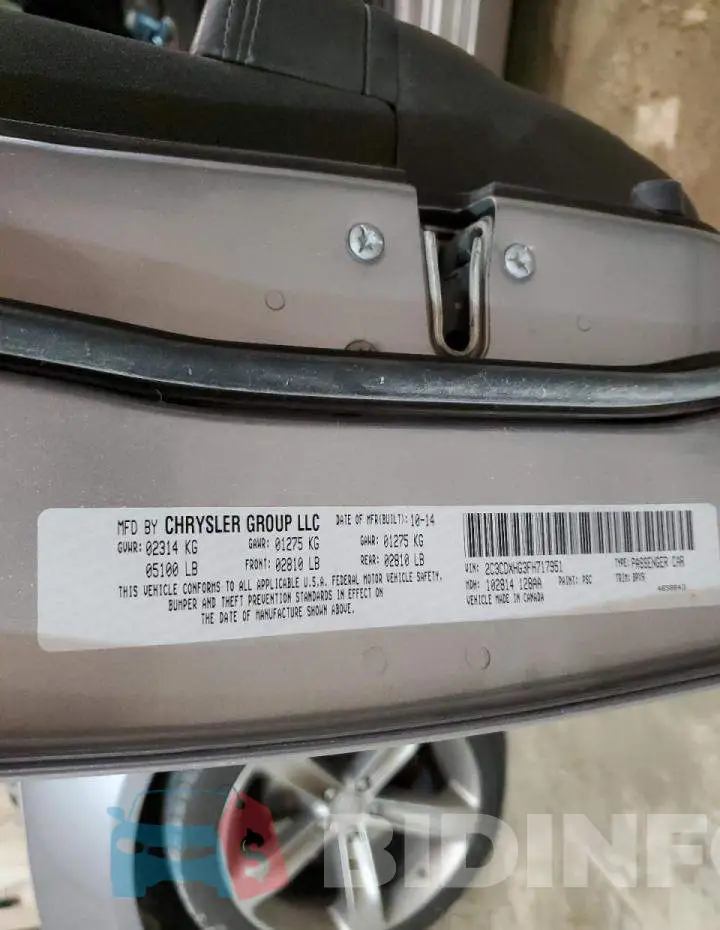 2C3CDXHG3FH717951 Photo# 12