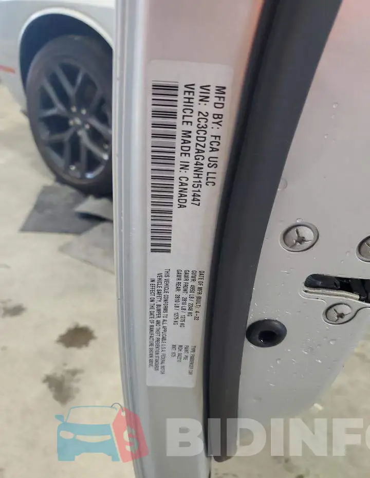 2C3CDZAG4NH151447 Photo# 12