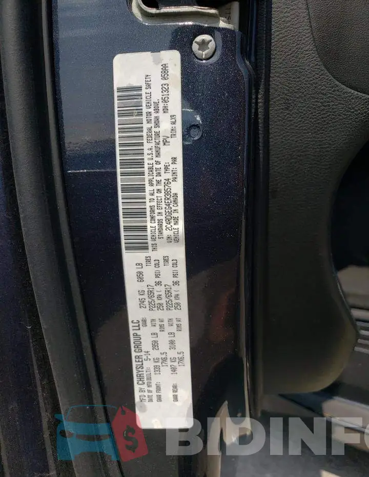 2C4RDGEG4ER385764 Photo# 13