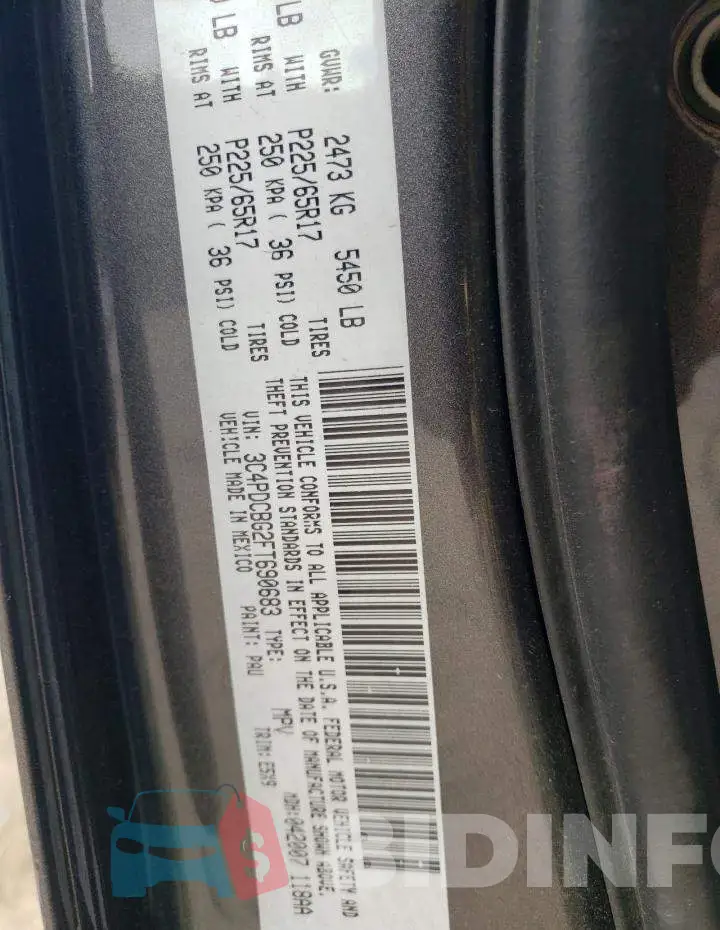 3C4PDCBG2FT690683 Photo# 13