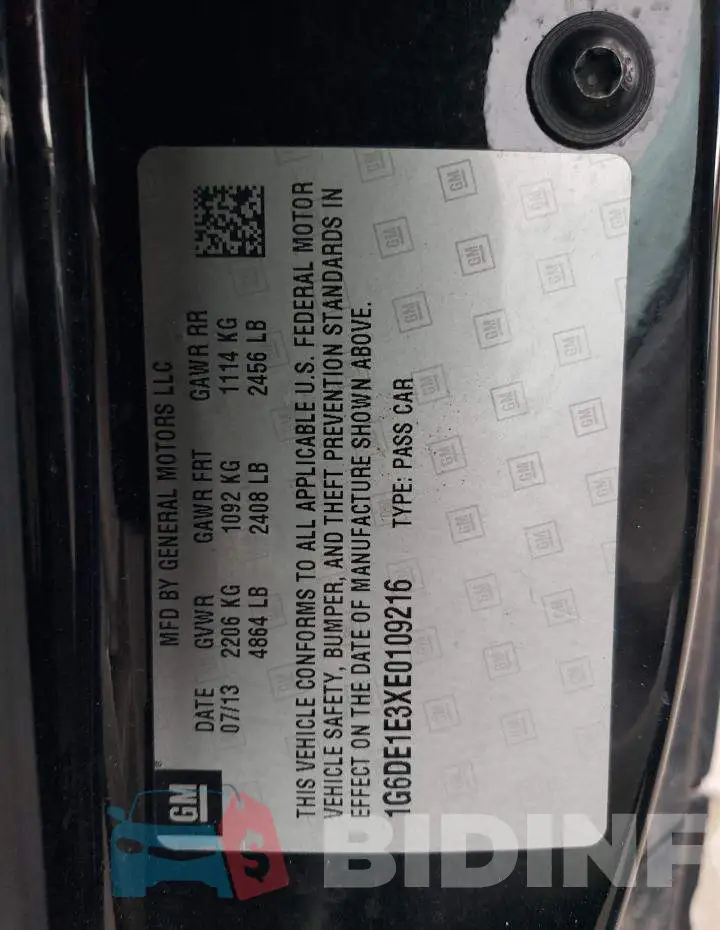 1G6DE1E3XE0109216 Photo# 12