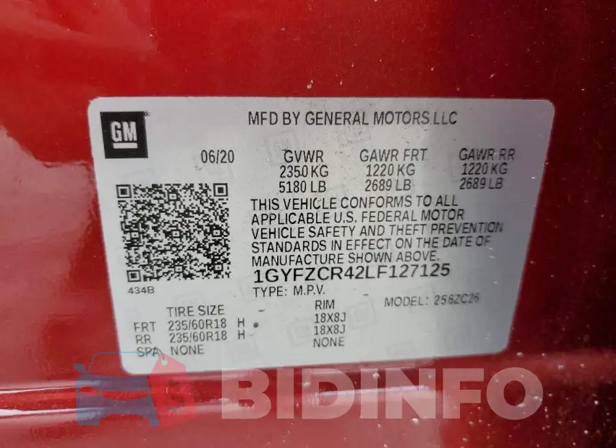 1GYFZCR42LF127125 Photo# 13