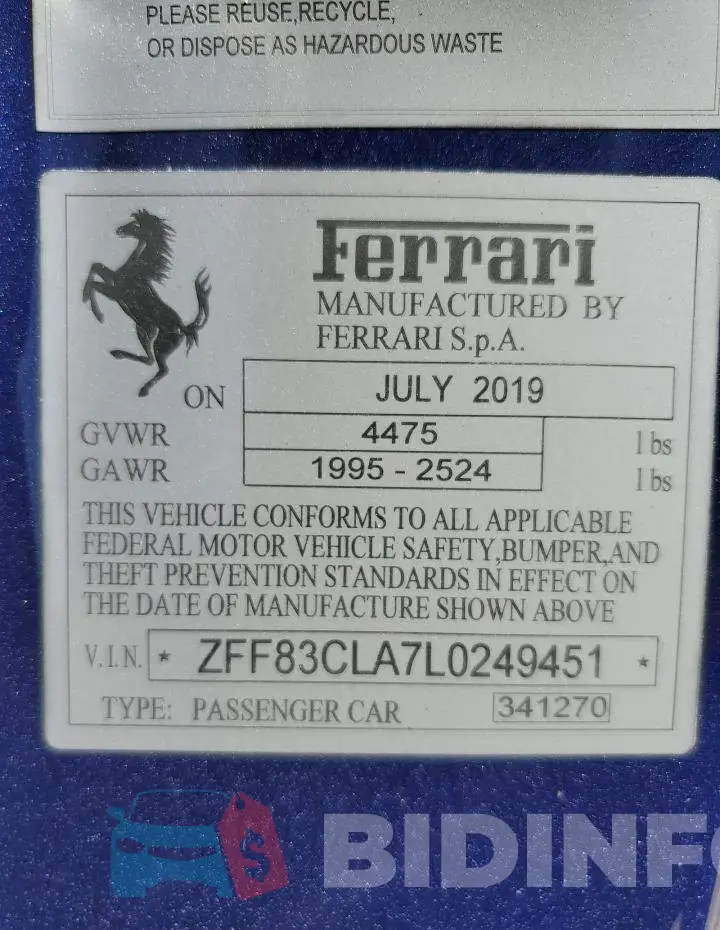 ZFF83CLA7L0249451 Photo# 13