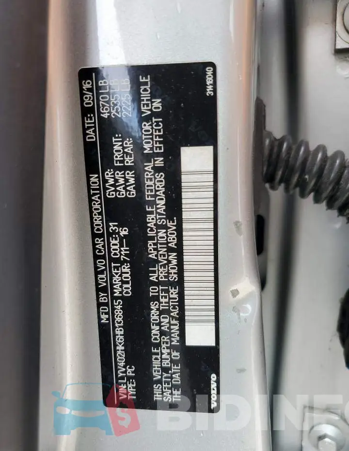 LYV402HK6HB136845 Photo# 12