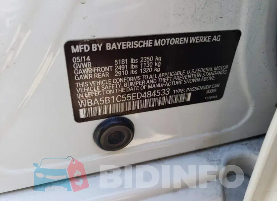 WBA5B1C55ED484533 Photo# 12