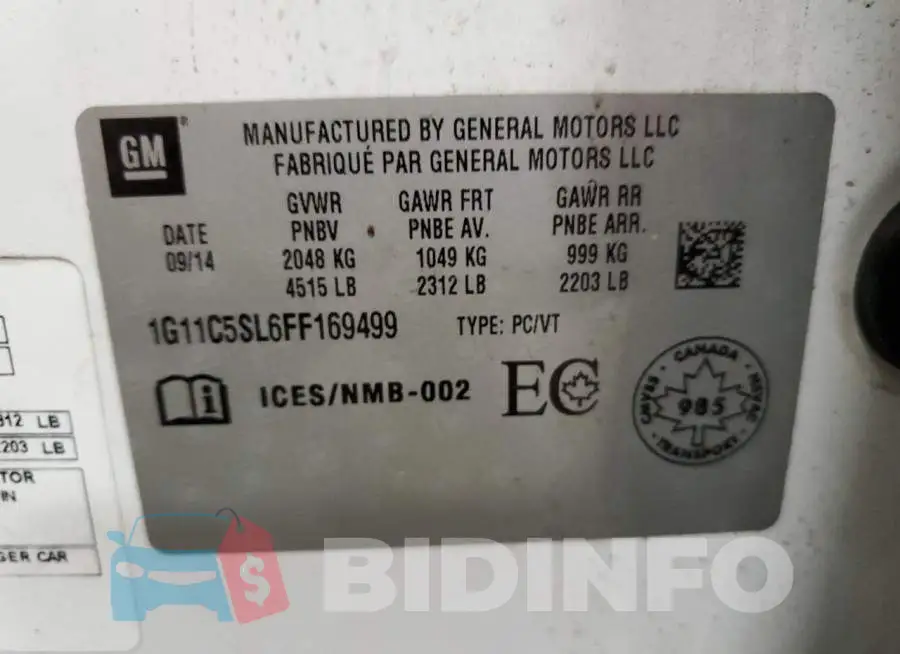 1G11C5SL6FF169499 Photo# 12