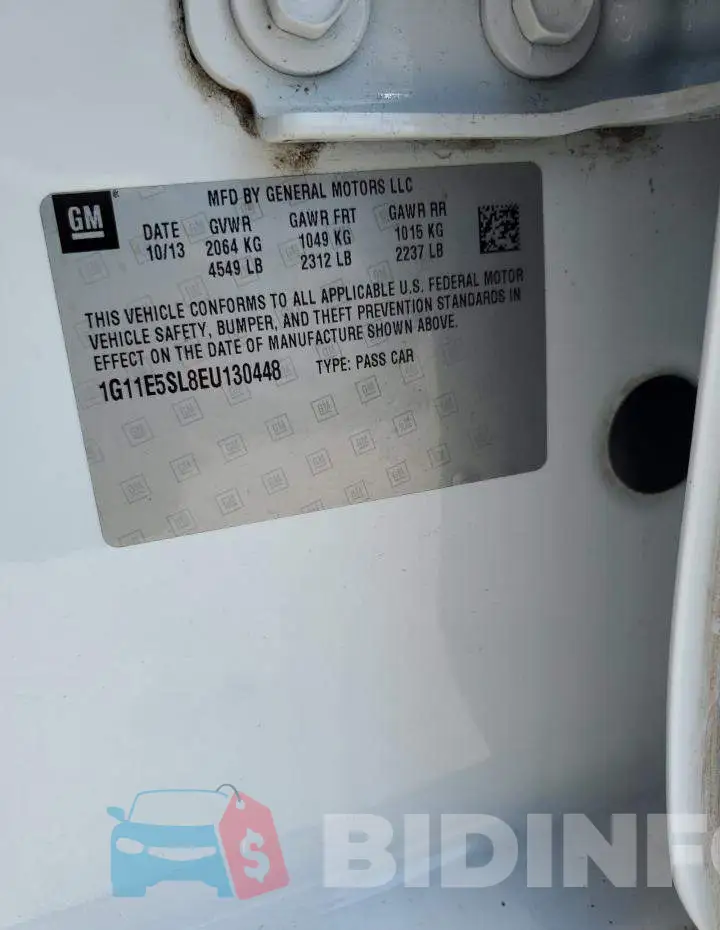 1G11E5SL8EU130448 Photo# 12