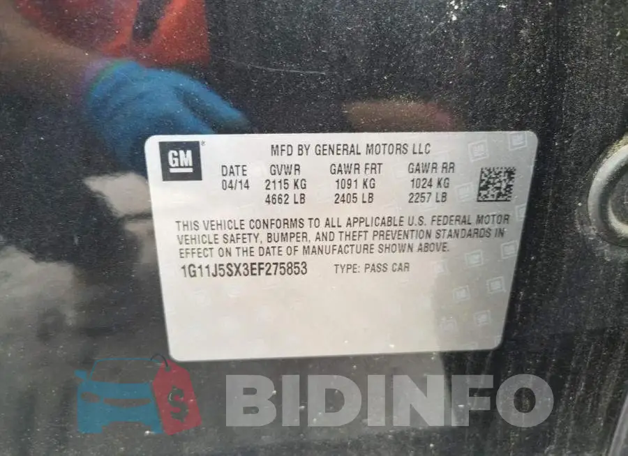 1G11J5SX3EF275853 Photo# 12