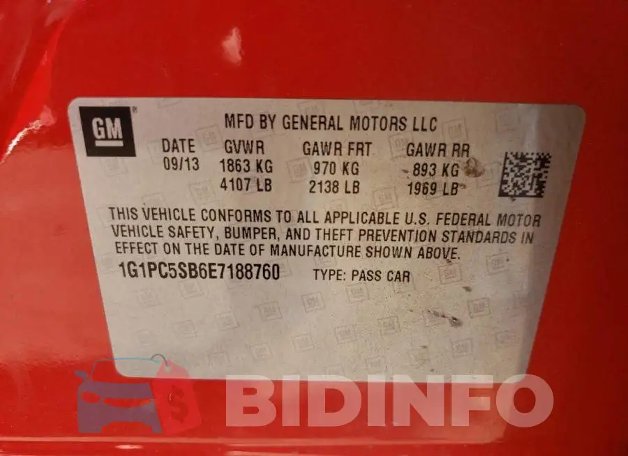 1G1PC5SB6E7188760 Photo# 12