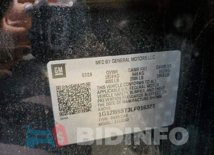 1G1ZB5ST3LF016323 Photo# 12
