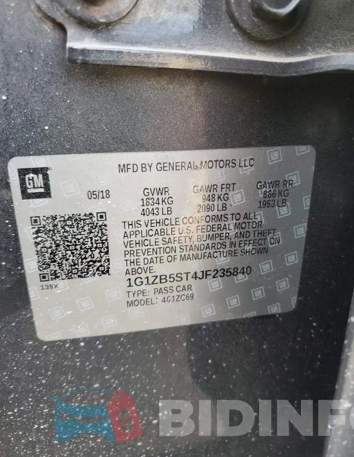 1G1ZB5ST4JF235840 Photo# 12
