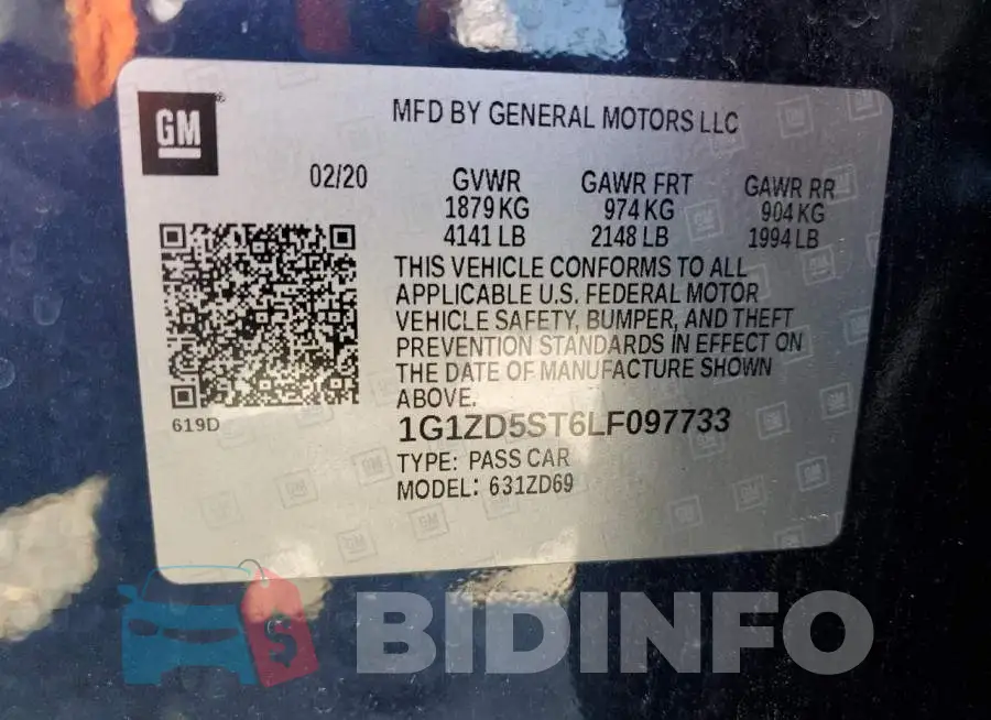 1G1ZD5ST6LF097733 Photo# 12