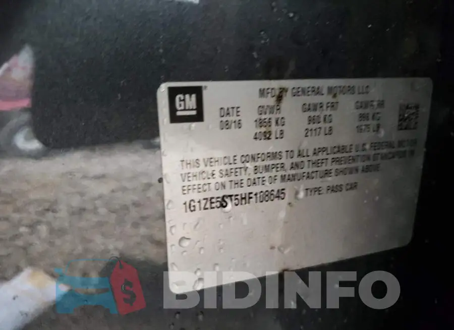 1G1ZE5ST5HF108645 Photo# 12