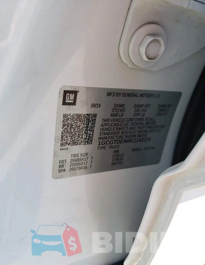 1GCGTDEN8K1142224 Photo# 12