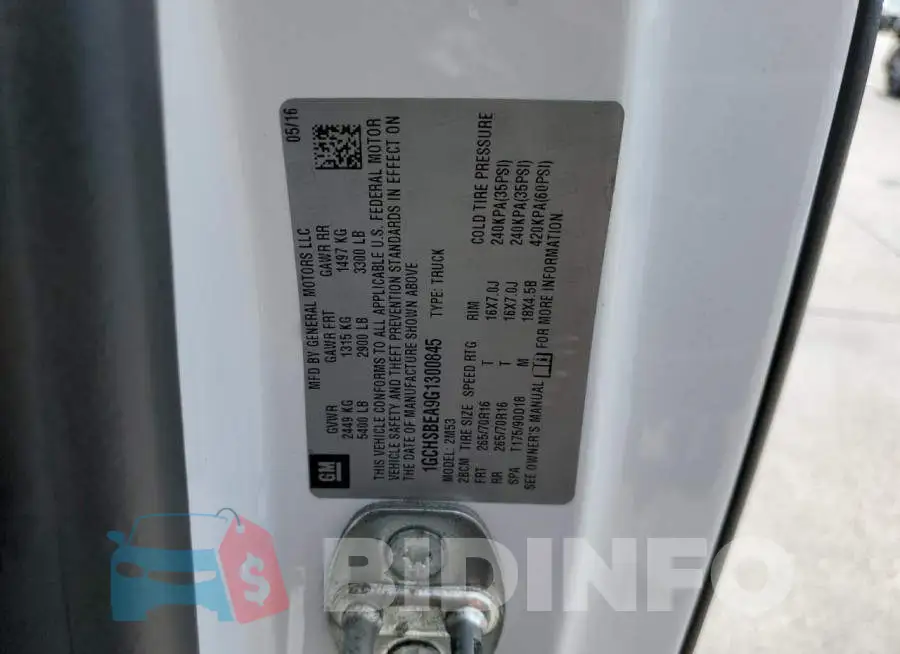 1GCHSBEA9G1300845 Photo# 12