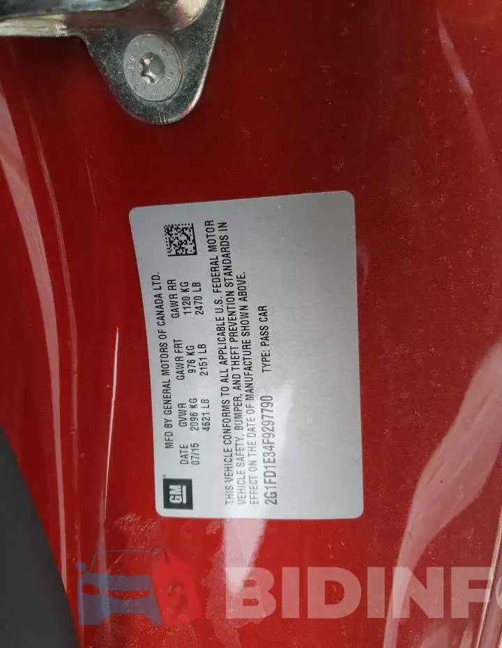 2G1FD1E34F9297790 Photo# 12