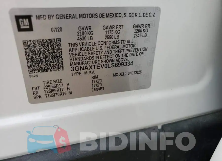 3GNAXTEV0LS699334 Photo# 13