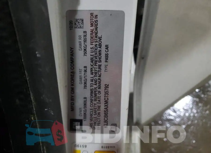 KL8CB6SAXMC735792 Photo# 12