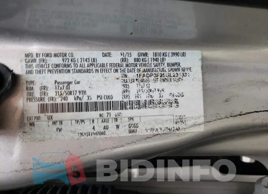 1FADP3F26GL231331 Photo# 12