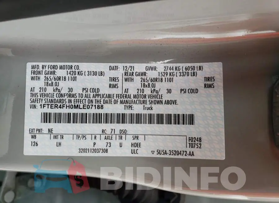 1FTER4FH0MLE07188 Photo# 12